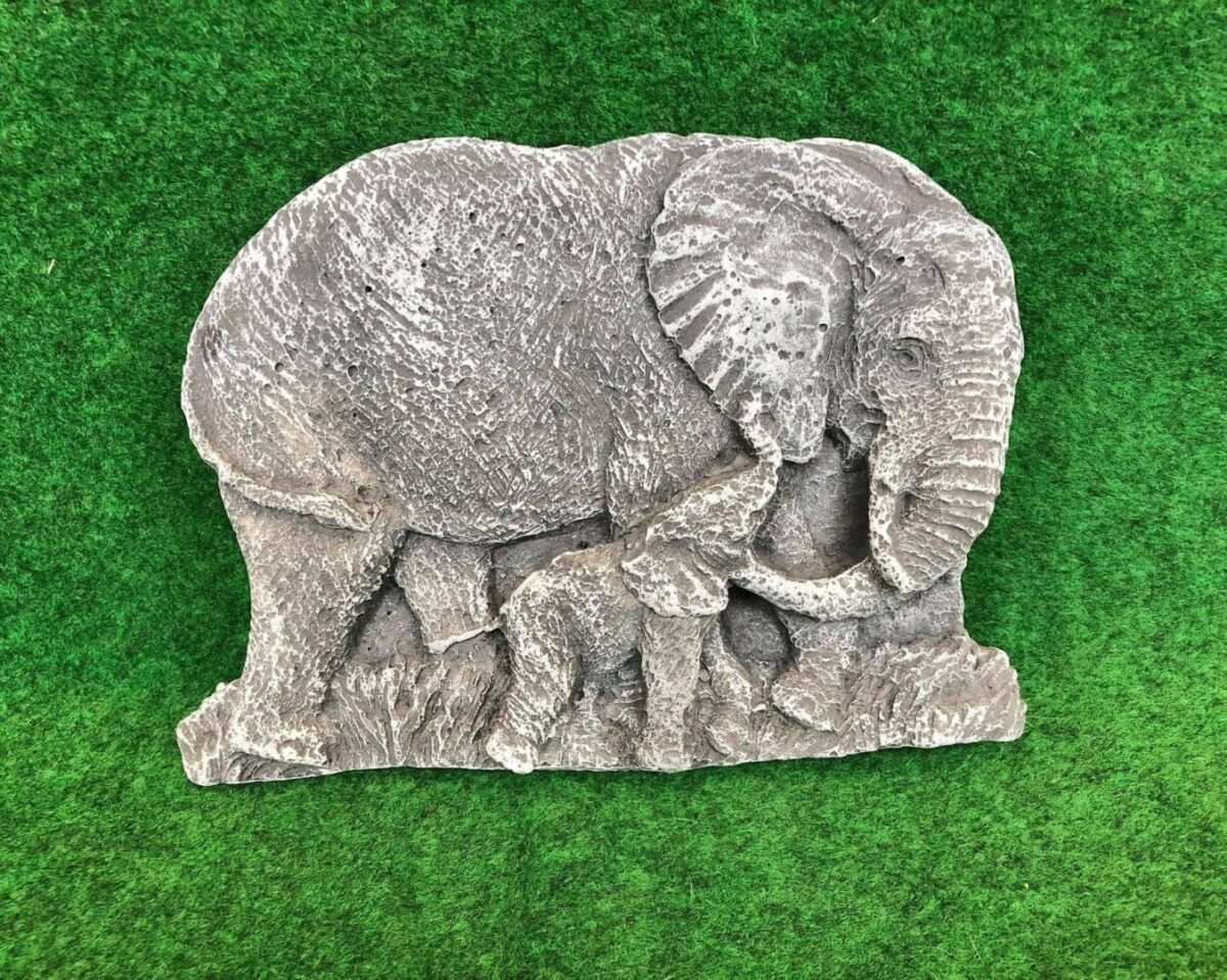 Elephant family Concrete Garden Ornament