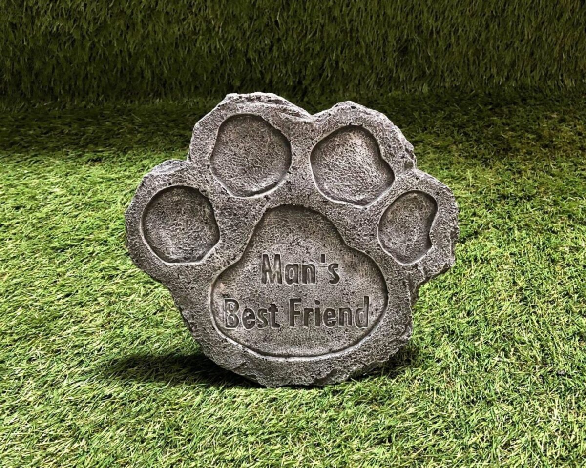 Mans Best Friend Concrete Garden Ornament