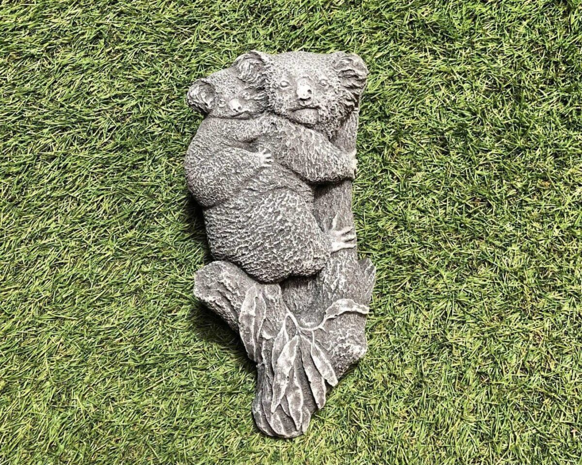 Koala Wall Plaque Concrete Garden Ornament