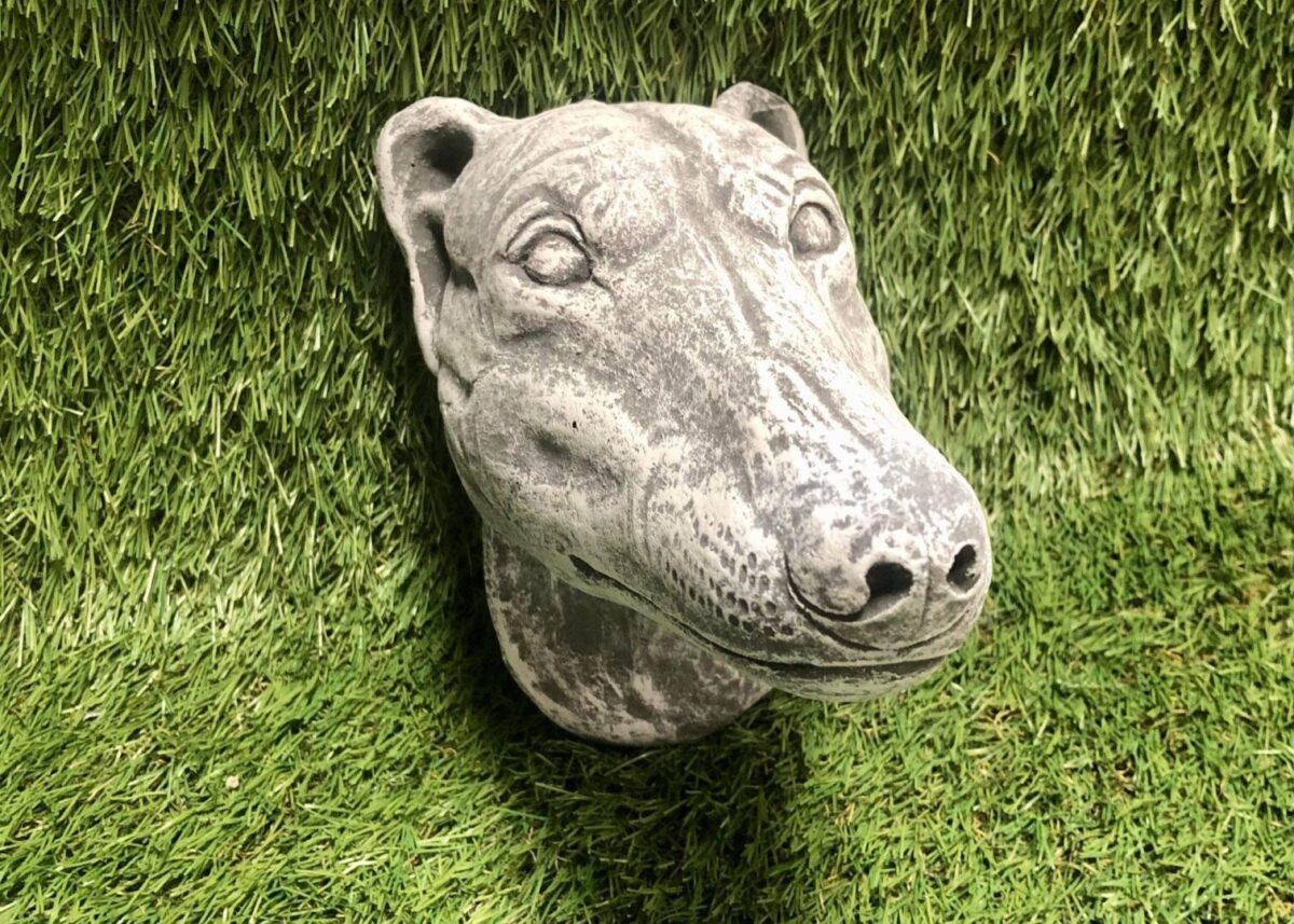 Greyhound Wall Plaque Concrete Garden Ornament