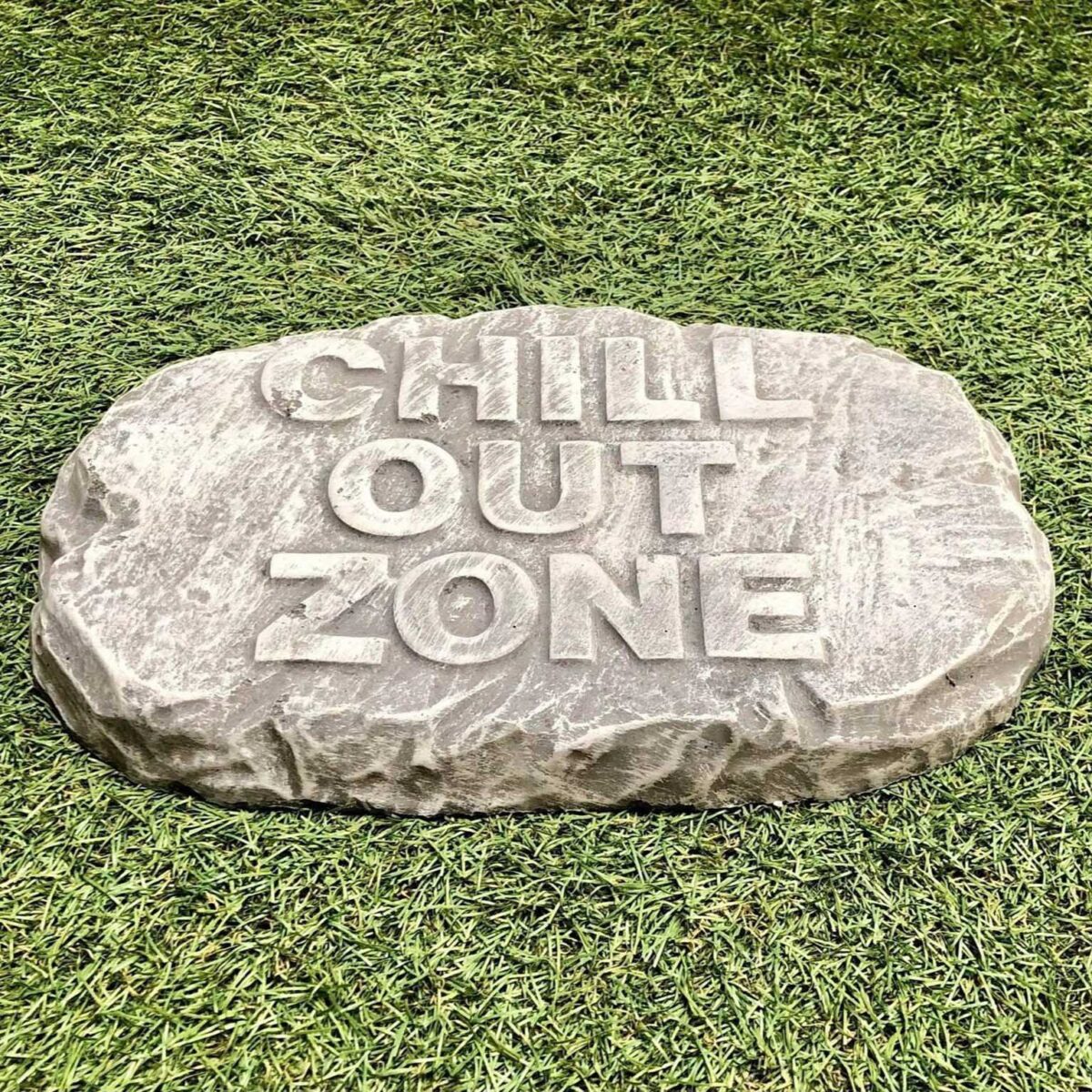 Chill Out Zone Concrete Wall Plaque