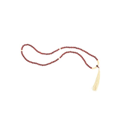 Self Confidence Rosewood & Yellow Jasper Mallah Necklace