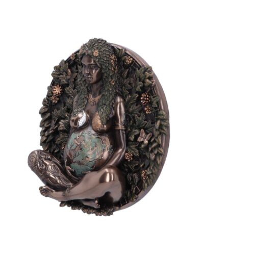 Bronze Mother Earth Wall Plaque 15cm