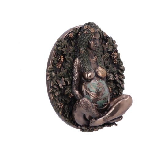 Bronze Mother Earth Wall Plaque 15cm