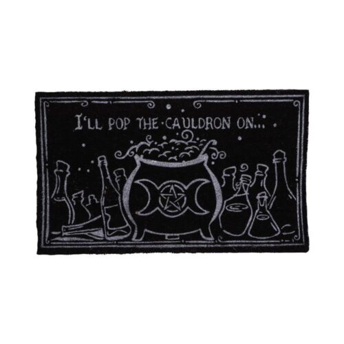 I'll Pop the Cauldron on Witchcraft Doormat 45 x 75cm