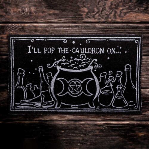 I'll Pop the Cauldron on Witchcraft Doormat 45 x 75cm