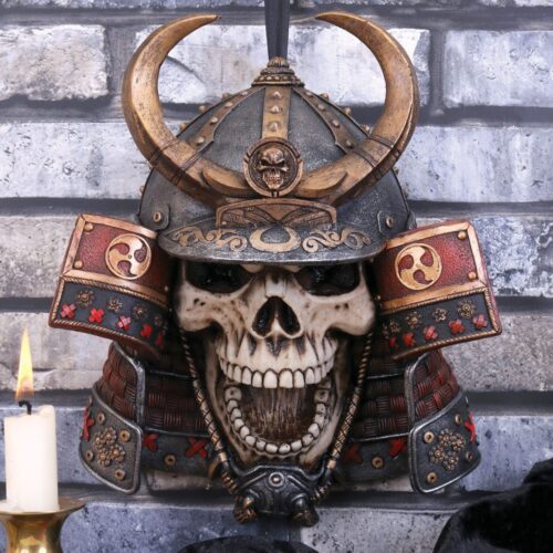 Kabuto Armoured Samurai Warrior Skull 26.6cm