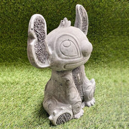 Stitch Sitting Concrete Garden Ornament