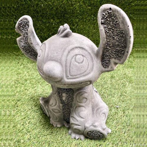 Stitch Sitting Concrete Garden Ornament