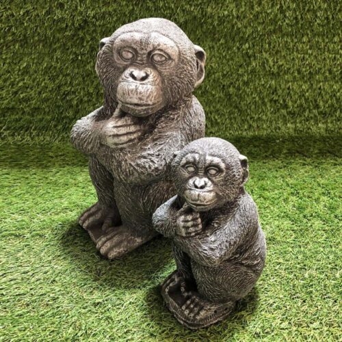 Thinking Monkey Concrete Garden Ornament