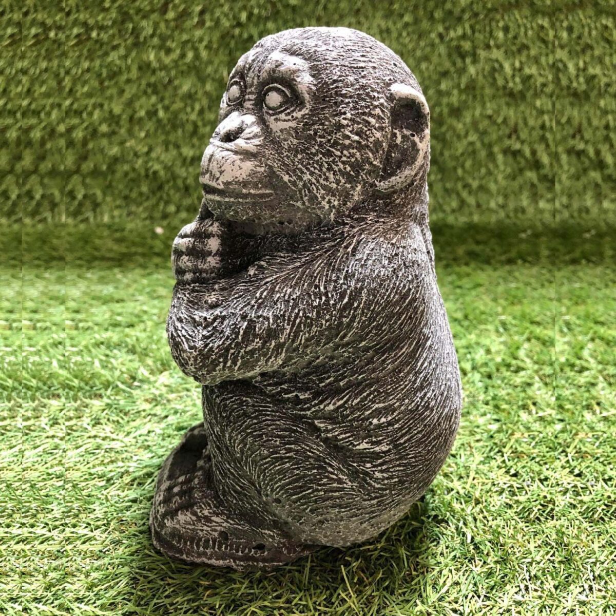 Thinking Monkey Concrete Garden Ornament