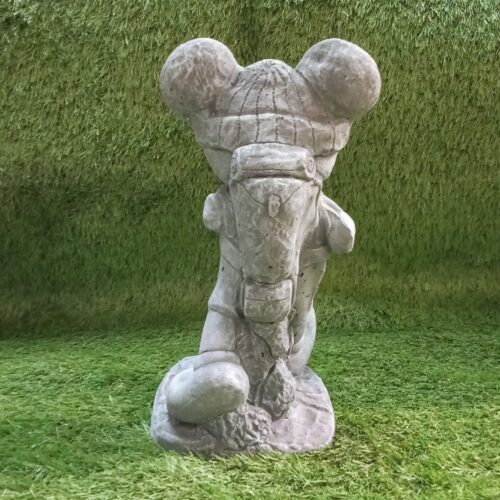 Mickey Mouse Hiking Walking Concrete Garden Ornament