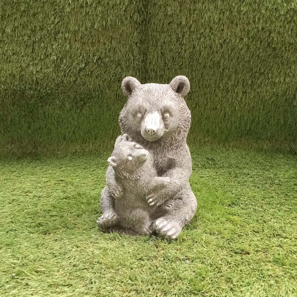 Mother & Baby Bear Concrete Garden Ornament