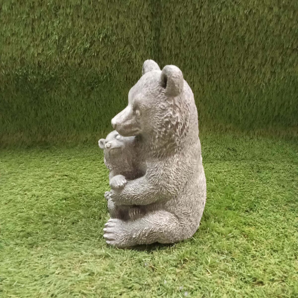 Mother & Baby Bear Concrete Garden Ornament